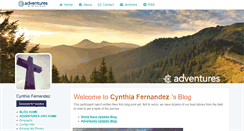Desktop Screenshot of cynthiafernandez.myadventures.org