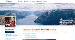 Desktop Screenshot of amberkottwitz.myadventures.org