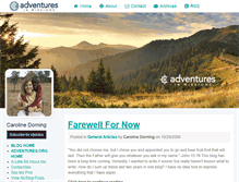 Tablet Screenshot of carolinedorning.myadventures.org