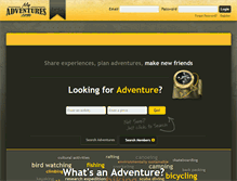Tablet Screenshot of myadventures.com