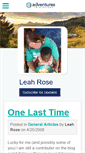 Mobile Screenshot of leahrose.myadventures.org