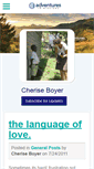 Mobile Screenshot of cheriseboyer.myadventures.org