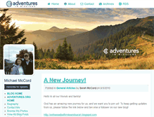 Tablet Screenshot of michaelmccord.myadventures.org