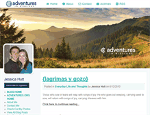 Tablet Screenshot of jessicahutt.myadventures.org